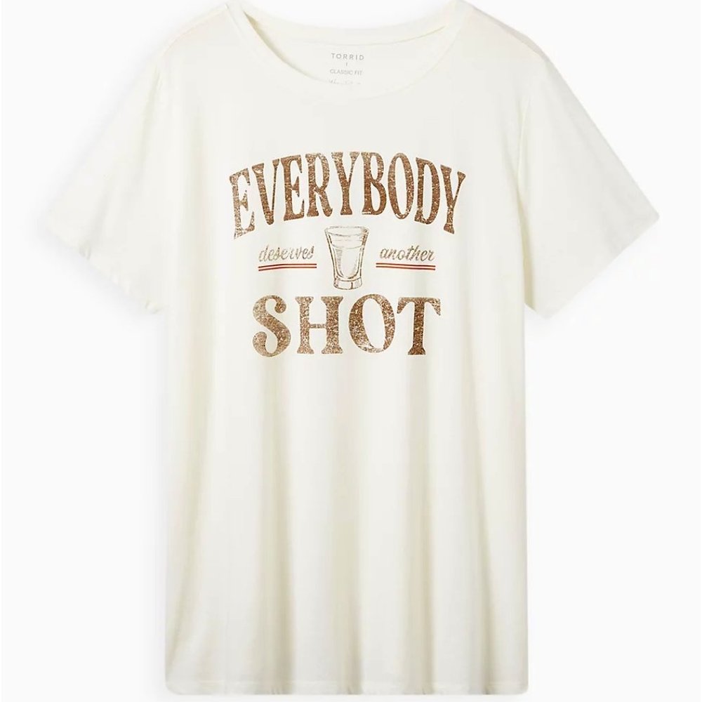 ❤️NWT TORRID TAKE A SHOT SHOTGLASS GRAPHIC TEE - SUMMER - PLUS SIZE 2X